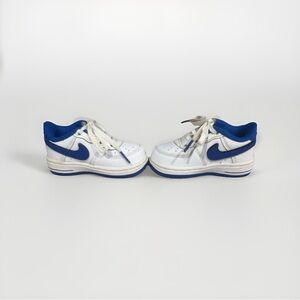 Nike Kids White and Royal Blue Sneakers